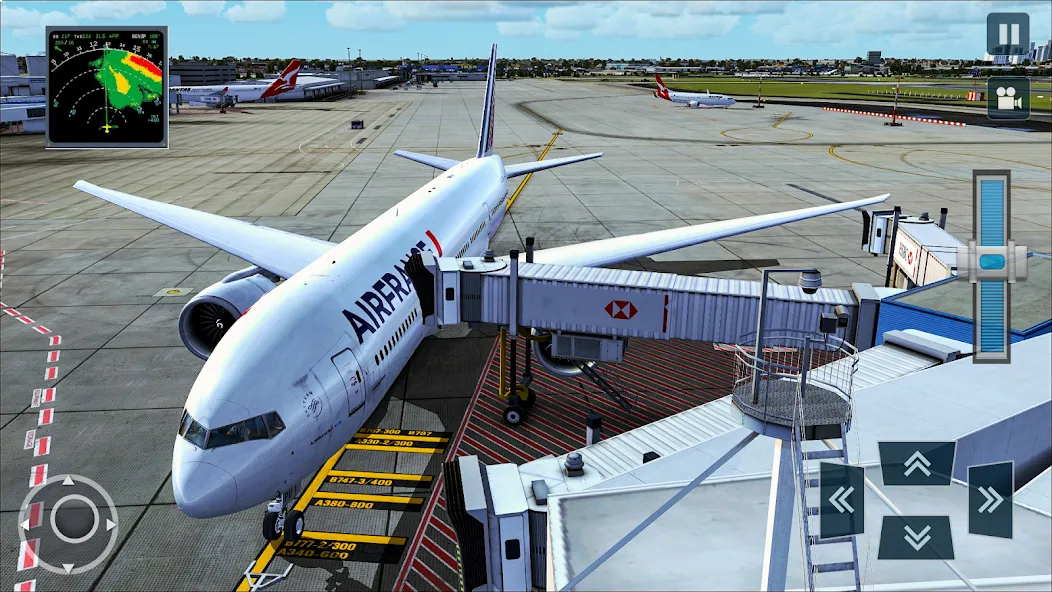 Скачать взломанную Real Plane Flying Simulator  [МОД Menu] — последняя версия apk на Андроид screen 3