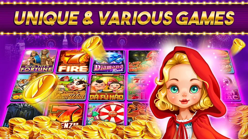 Взломанная Casino Frenzy — Slot Machines (Казино Френзи)  [МОД Menu] — стабильная версия apk на Андроид screen 3