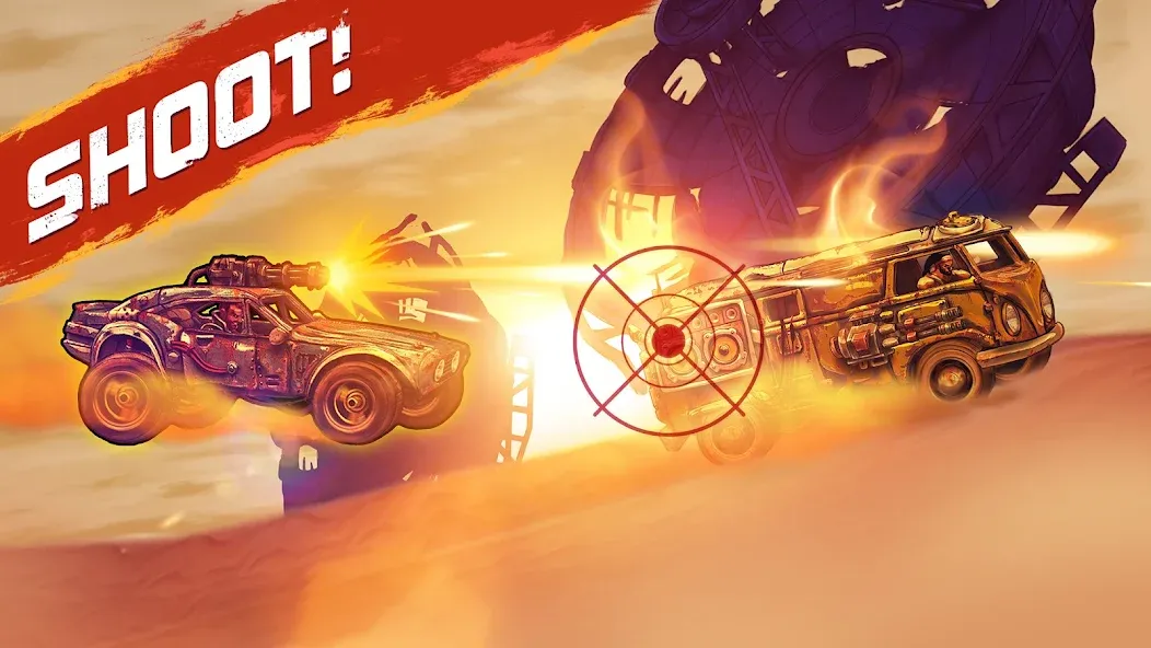 Скачать взлом Road Warrior: Nitro Car Battle (Роуд Ворриор Нитро)  [МОД Unlocked] — последняя версия apk на Андроид screen 3