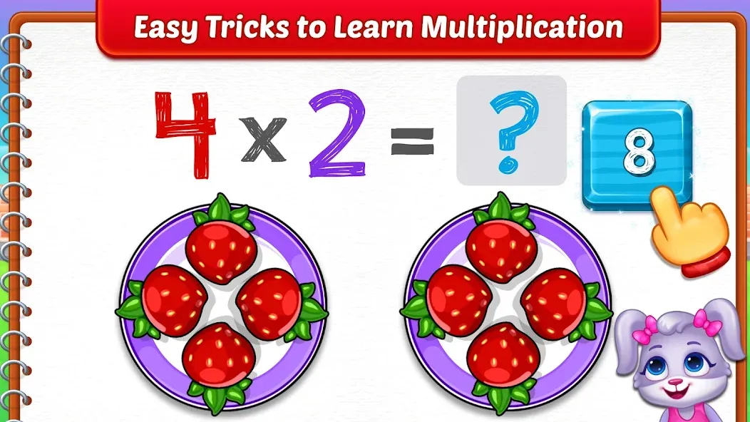 Взлом Kids Multiplication Math Games  [МОД Unlimited Money] — полная версия apk на Андроид screen 3