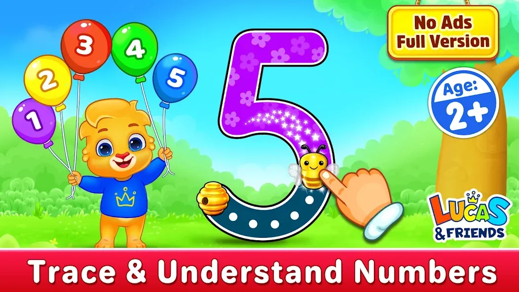 Взломанная 123 Numbers — Count & Tracing  [МОД Бесконечные монеты] — полная версия apk на Андроид screen 1