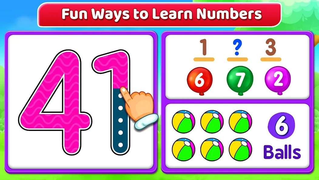 Взломанная 123 Numbers — Count & Tracing  [МОД Бесконечные монеты] — полная версия apk на Андроид screen 2