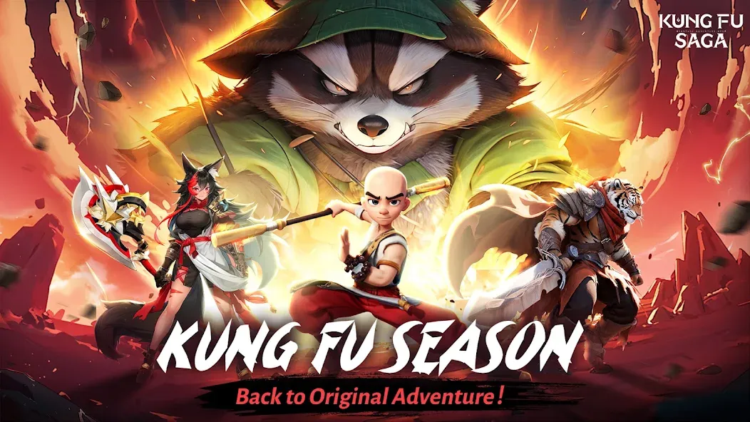 Взлом Kung Fu Saga (Кунг Фу Сага)  [МОД Все открыто] — последняя версия apk на Андроид screen 1