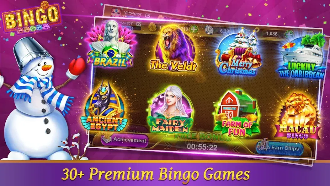 Скачать взломанную Bingo Happy HD — Bingo Games (Бинго Хэппи ХД)  [МОД Unlimited Money] — последняя версия apk на Андроид screen 1