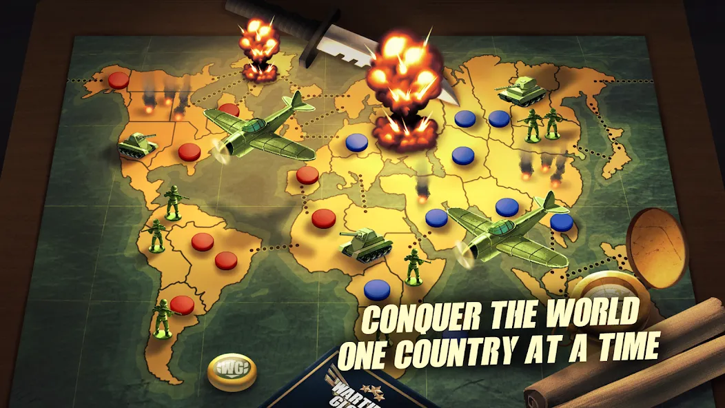 Скачать взлом Risk of War — Wartime Glory  [МОД Unlimited Money] — последняя версия apk на Андроид screen 2