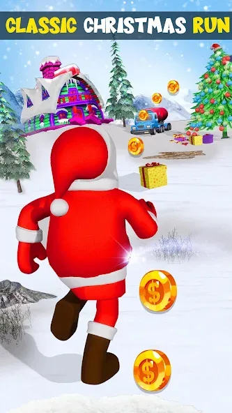 Скачать взломанную Xmas Santa Surfer Running Game (Ксмас Санта Серфер Раннинг Гейм)  [МОД Unlocked] — стабильная версия apk на Андроид screen 5