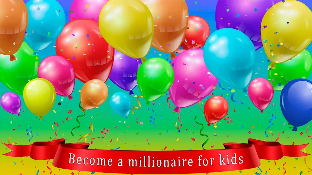 Скачать взлом Kids Quiz Games: Millionaire  [МОД Много монет] — полная версия apk на Андроид screen 1