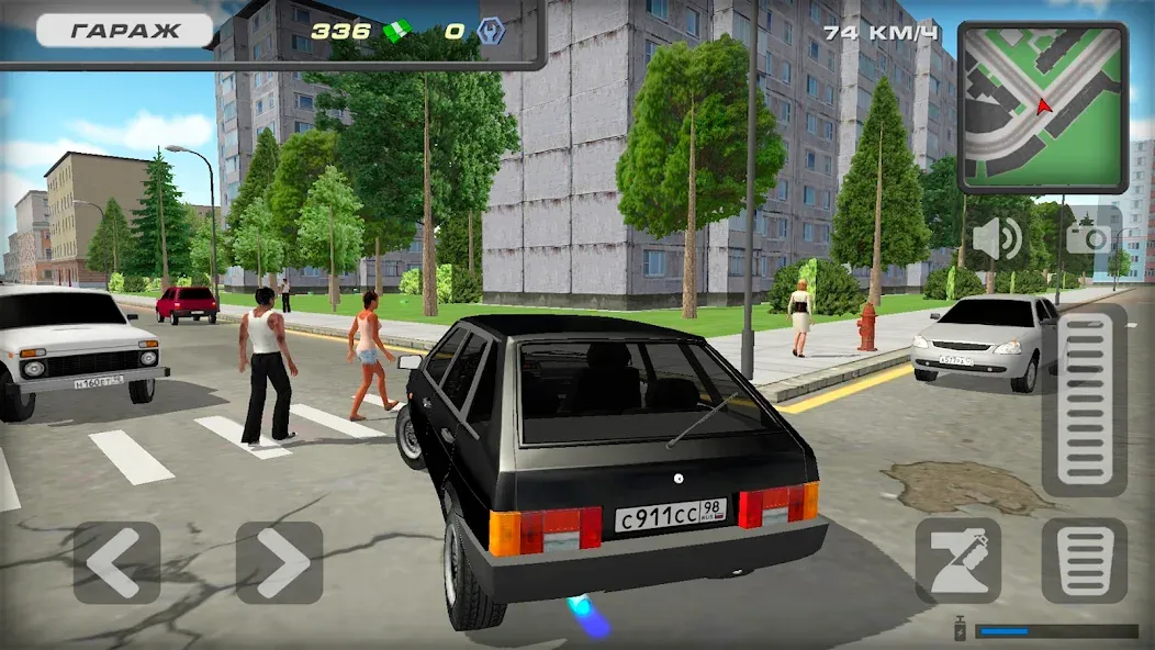 Скачать взлом Lada 2109 Russian Car Driver  [МОД Mega Pack] — стабильная версия apk на Андроид screen 2