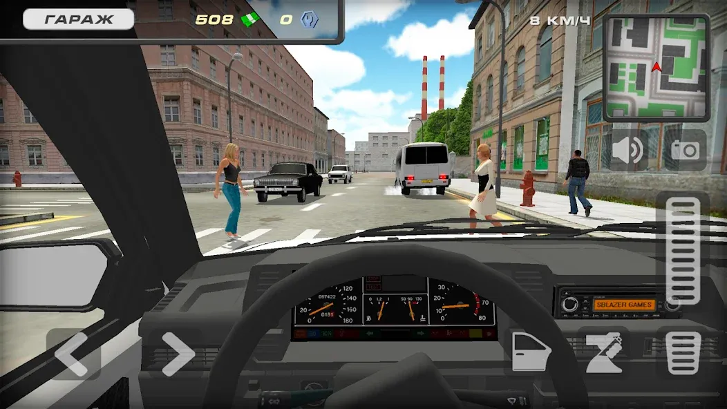 Скачать взлом Lada 2109 Russian Car Driver  [МОД Mega Pack] — стабильная версия apk на Андроид screen 4