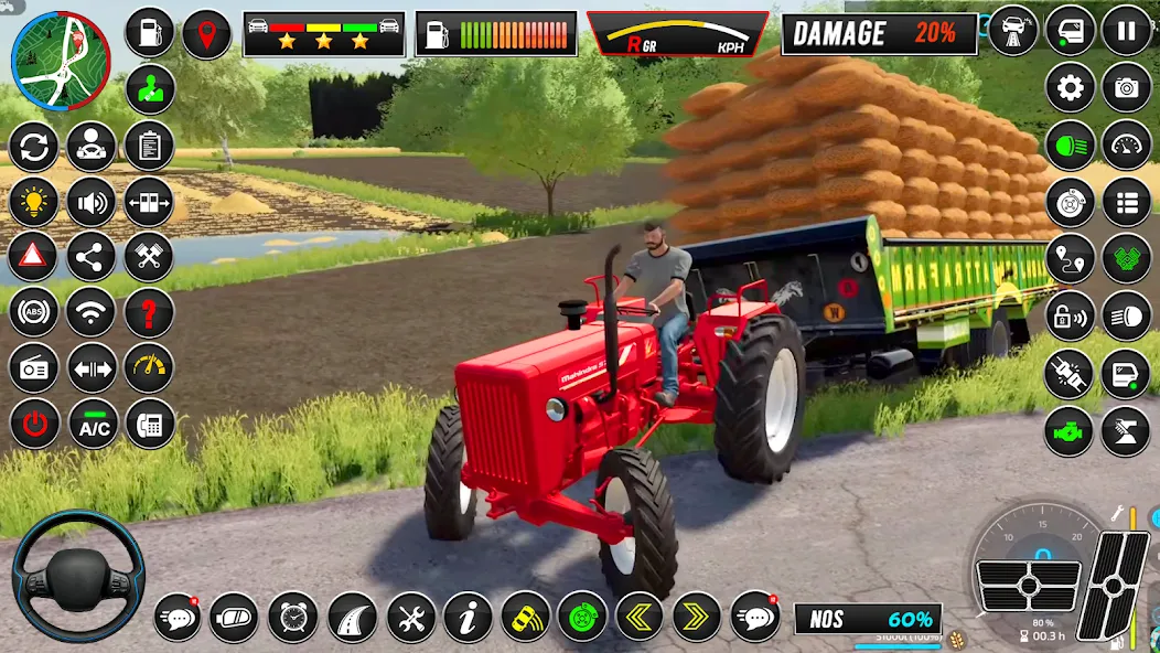 Взломанная Indian Tractor Simulator Games  [МОД Меню] — полная версия apk на Андроид screen 1