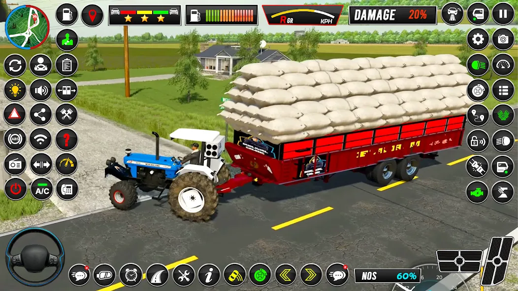 Взломанная Indian Tractor Simulator Games  [МОД Меню] — полная версия apk на Андроид screen 3