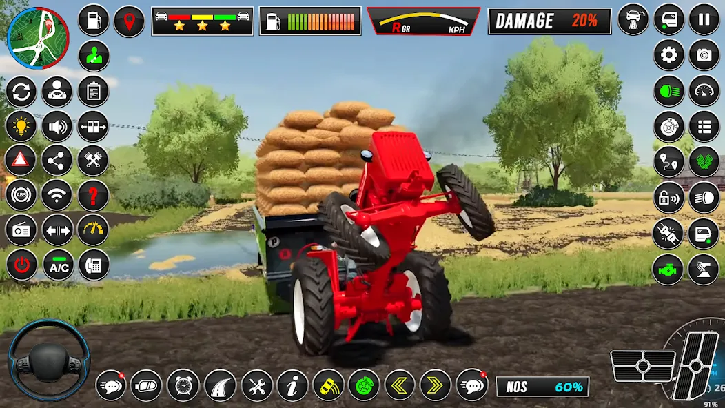 Взломанная Indian Tractor Simulator Games  [МОД Меню] — полная версия apk на Андроид screen 4