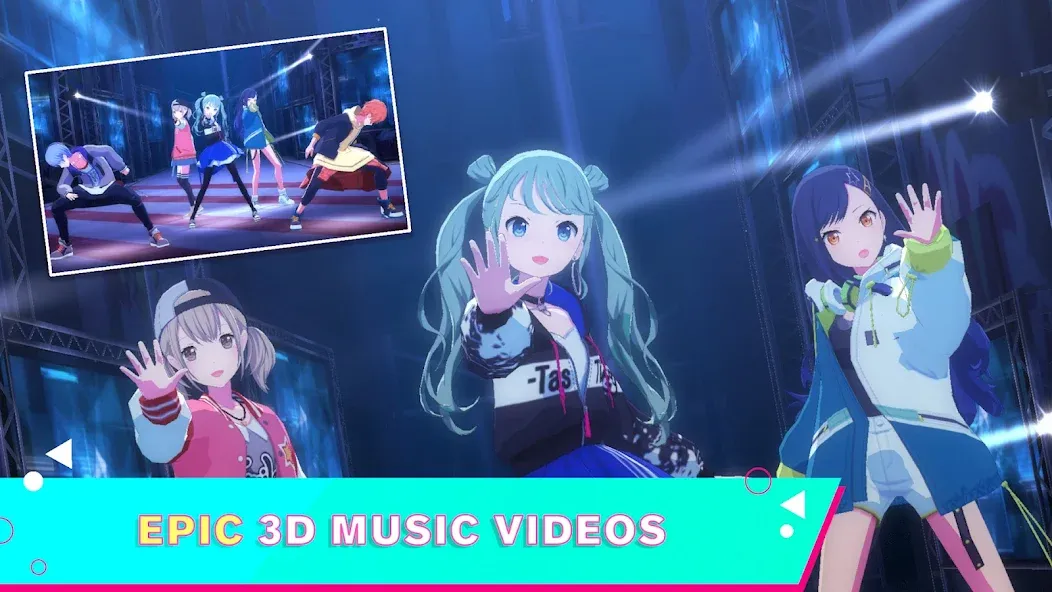 Скачать взломанную HATSUNE MIKU: COLORFUL STAGE! (Хацуне Мику)  [МОД Много монет] — последняя версия apk на Андроид screen 4