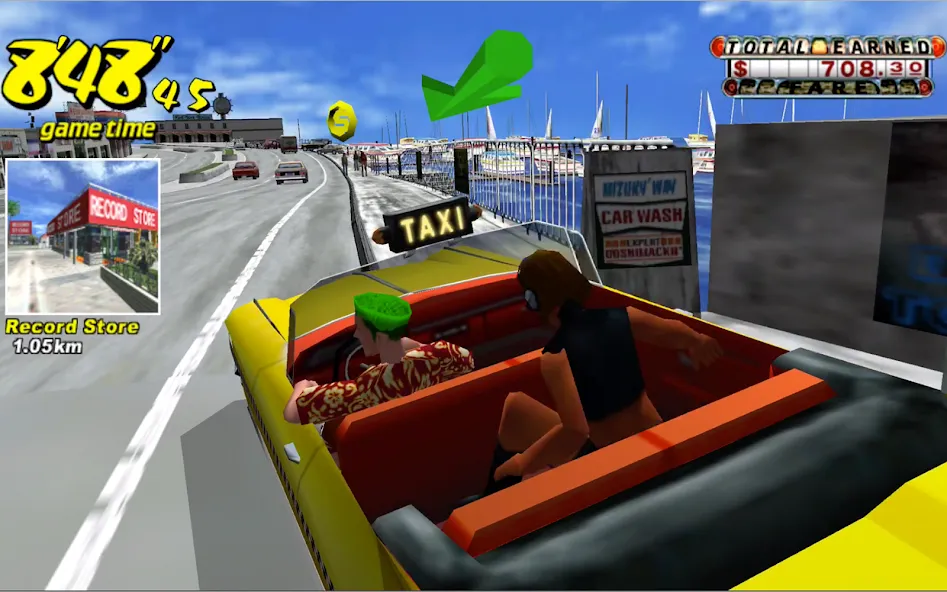 Взломанная Crazy Taxi Classic (Крейзи Такси Классик)  [МОД Много денег] — последняя версия apk на Андроид screen 5