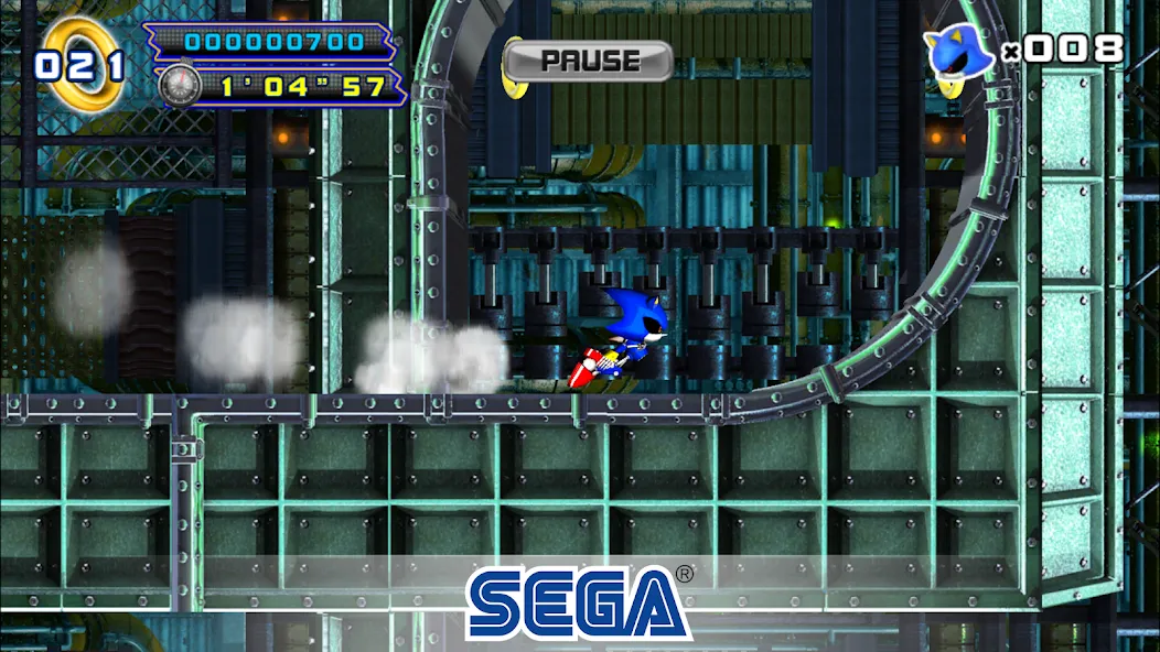 Скачать взломанную Sonic The Hedgehog 4 Ep. II  [МОД Много монет] — стабильная версия apk на Андроид screen 1