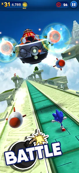 Взлом Sonic Dash — Endless Running (Соник Дэш)  [МОД Бесконечные деньги] — полная версия apk на Андроид screen 3