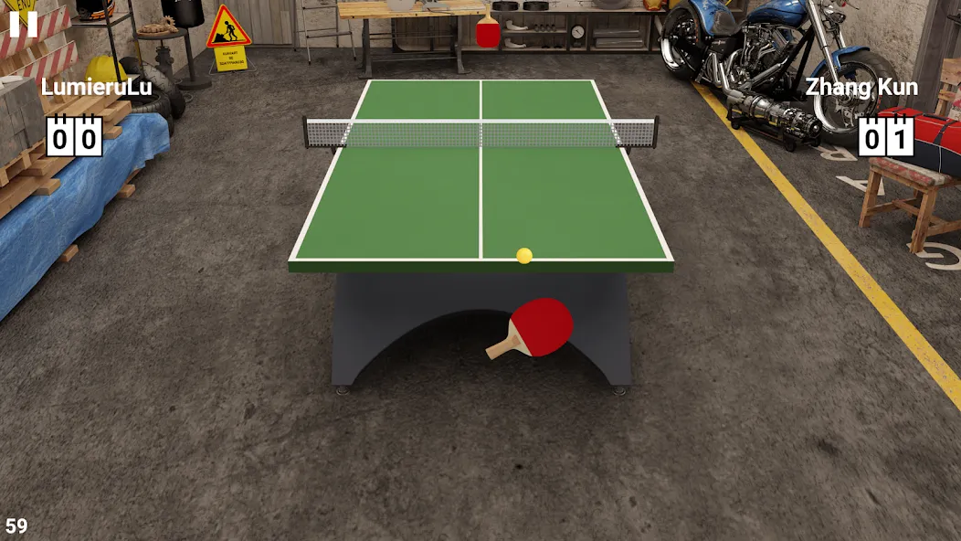 Скачать взломанную Virtual Table Tennis (Виртуальный настольный теннис)  [МОД Бесконечные монеты] — стабильная версия apk на Андроид screen 1