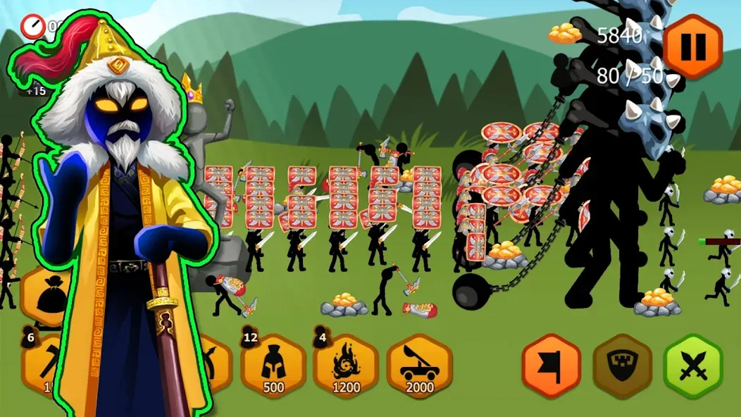 Взломанная Stickman Battle 2: Empires War (Стикмен Битва 2)  [МОД Mega Pack] — полная версия apk на Андроид screen 5