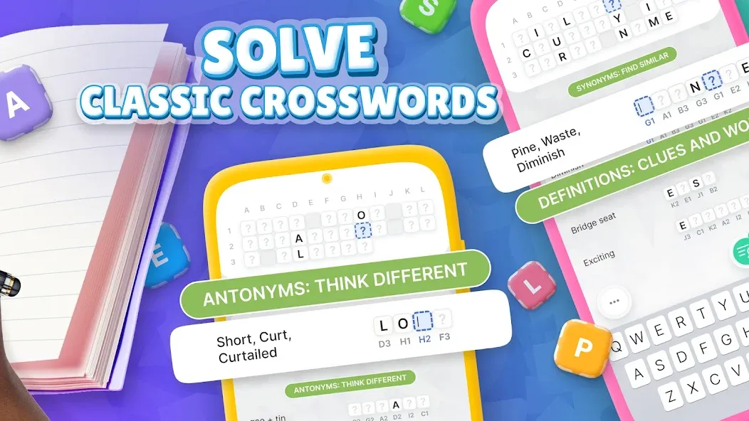 Скачать взлом Acrostics－Cross Word Puzzles  [МОД Много монет] — последняя версия apk на Андроид screen 2