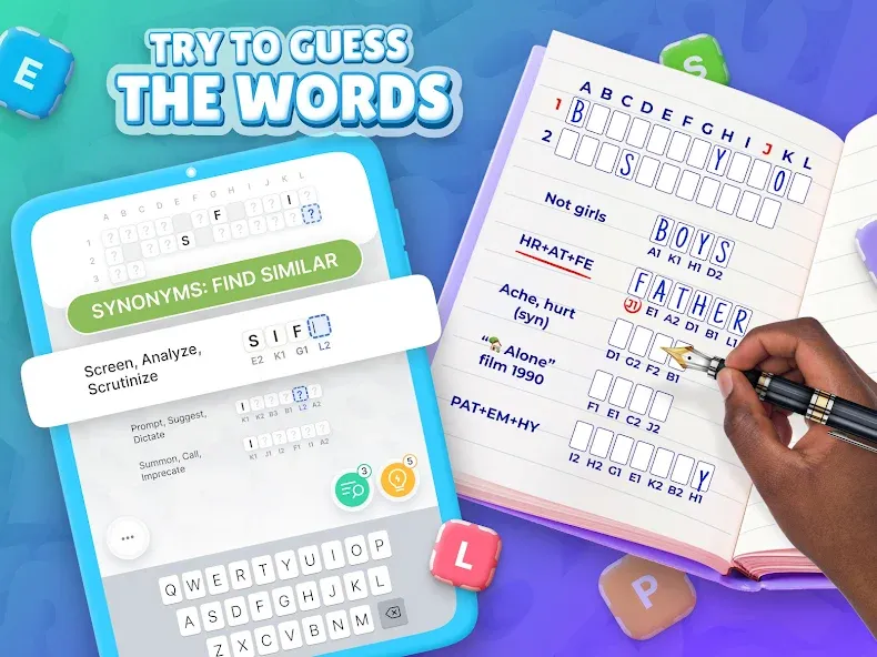 Скачать взлом Acrostics－Cross Word Puzzles  [МОД Много монет] — последняя версия apk на Андроид screen 4