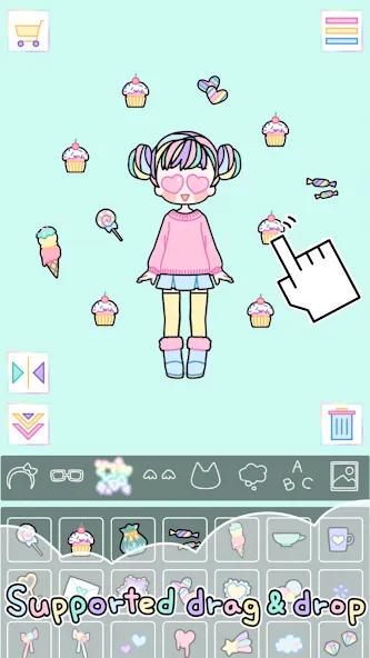 Скачать взлом Pastel Girl : Dress Up Game  [МОД Много монет] — стабильная версия apk на Андроид screen 3