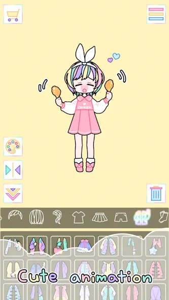 Скачать взлом Pastel Girl : Dress Up Game  [МОД Много монет] — стабильная версия apk на Андроид screen 4