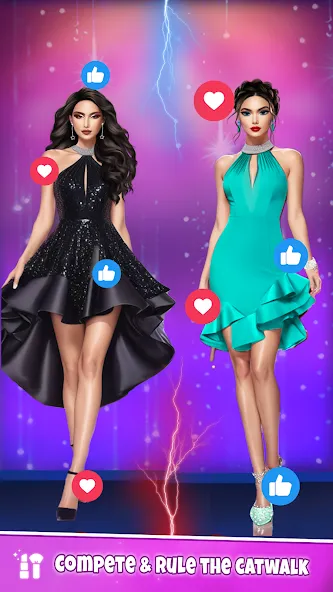 Взломанная Fashion Artist: Makeup Game  [МОД Все открыто] — последняя версия apk на Андроид screen 2