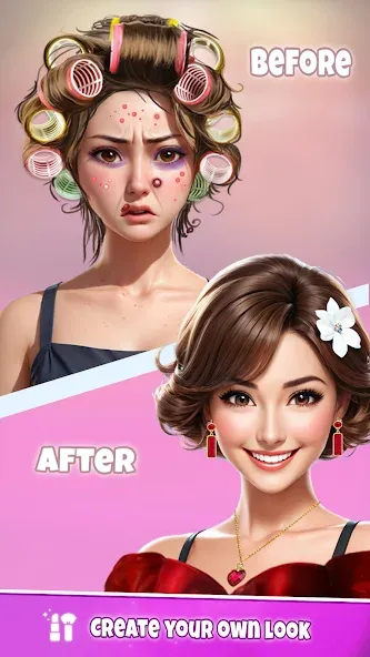 Взломанная Fashion Artist: Makeup Game  [МОД Все открыто] — последняя версия apk на Андроид screen 3