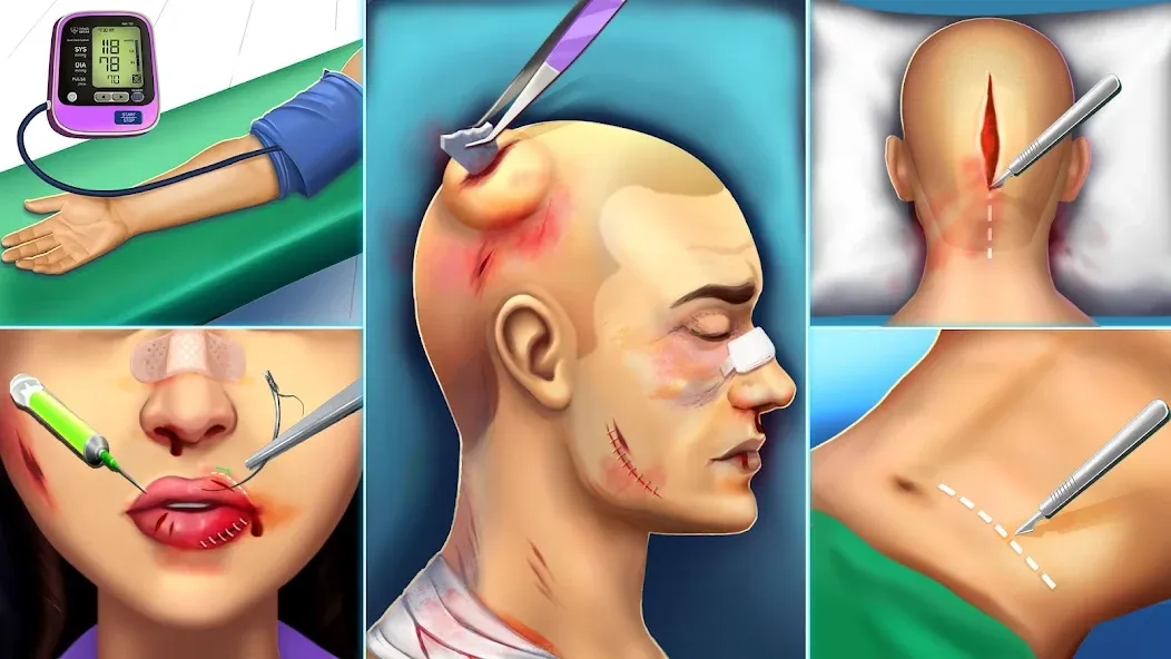 Взломанная Surgery Simulator Doctor Game  [МОД Много монет] — полная версия apk на Андроид screen 4