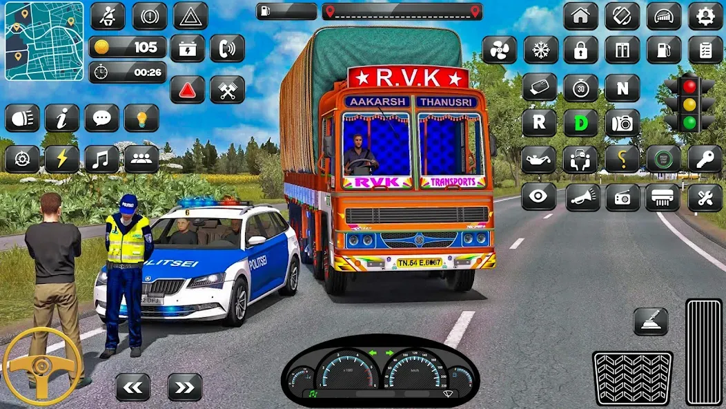 Скачать взломанную Indian Truck Driver Simulator  [МОД Много денег] — стабильная версия apk на Андроид screen 5