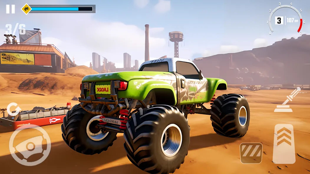 Скачать взлом 4×4 Monster Truck Racing Games (Монстр Трак Гонки игры)  [МОД Много монет] — последняя версия apk на Андроид screen 1