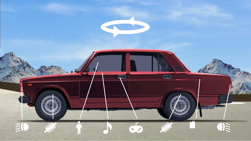 Скачать взломанную Drive Classic VAZ 2107 Parking  [МОД Unlimited Money] — стабильная версия apk на Андроид screen 2