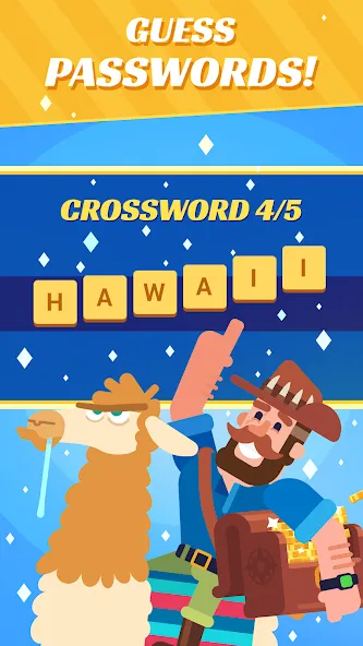 Взломанная Crossword Islands:Daily puzzle  [МОД Много денег] — полная версия apk на Андроид screen 1