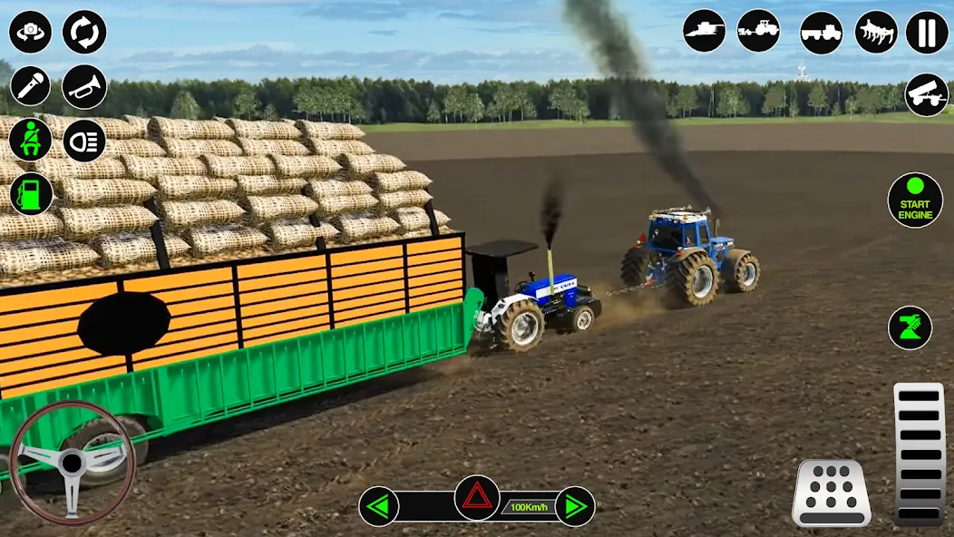 Скачать взломанную Farming Tractor Simulator Game  [МОД Все открыто] — полная версия apk на Андроид screen 2