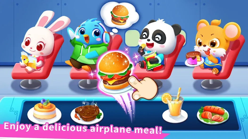 Взломанная Baby Panda's Airport  [МОД Mega Pack] — последняя версия apk на Андроид screen 2