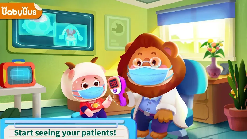 Скачать взломанную Baby Panda's Hospital Care  [МОД Menu] — полная версия apk на Андроид screen 1