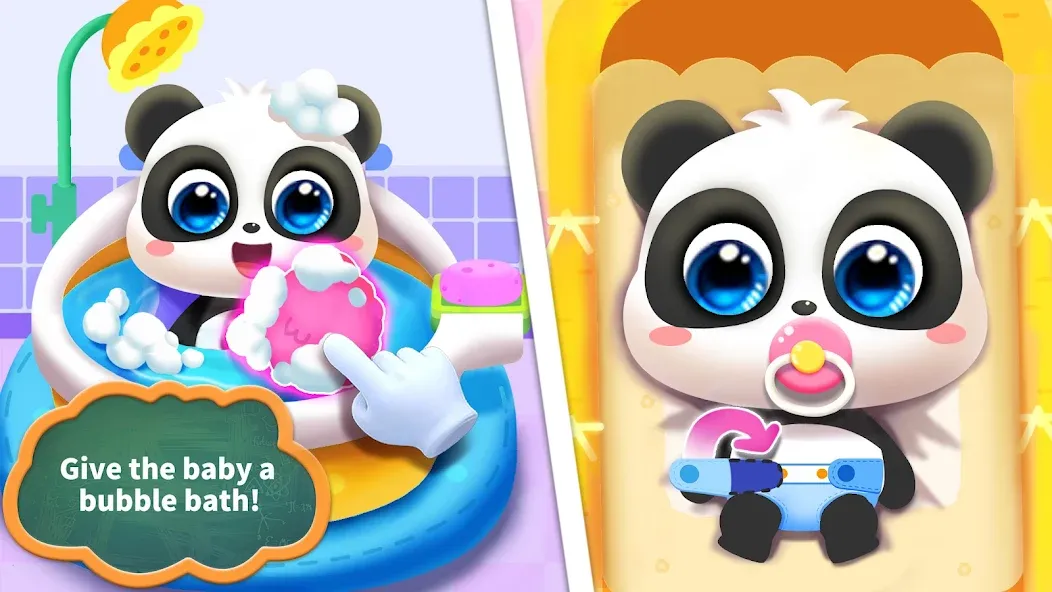 Взломанная Baby Panda Care  [МОД Много монет] — стабильная версия apk на Андроид screen 1