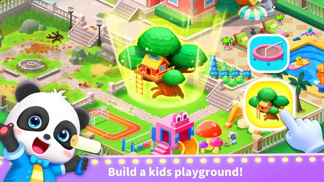 Скачать взломанную Baby Panda's Town: Life  [МОД Много монет] — стабильная версия apk на Андроид screen 2