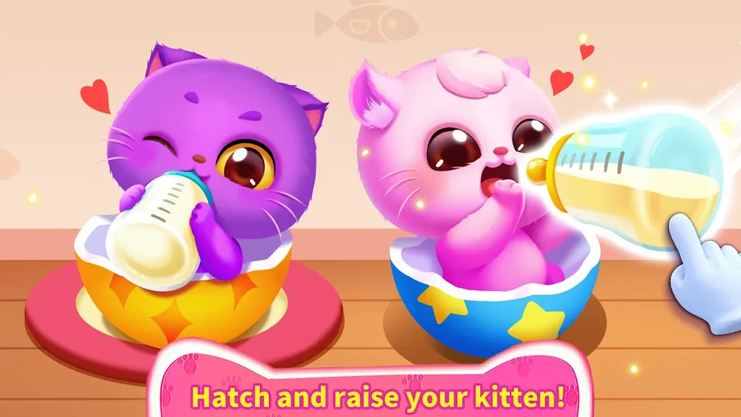 Скачать взломанную Little Panda's Cat Game  [МОД Меню] — стабильная версия apk на Андроид screen 2