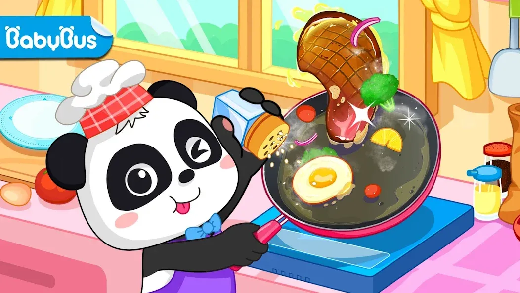 Скачать взлом My Baby Panda Chef  [МОД Menu] — стабильная версия apk на Андроид screen 1