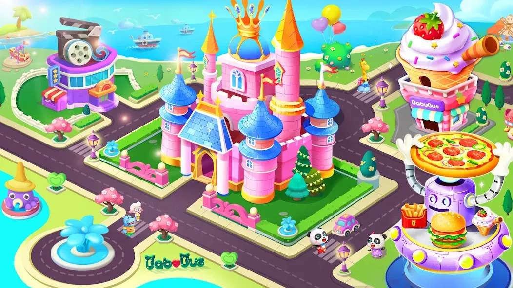 Скачать взлом Baby Panda's City  [МОД Menu] — полная версия apk на Андроид screen 1