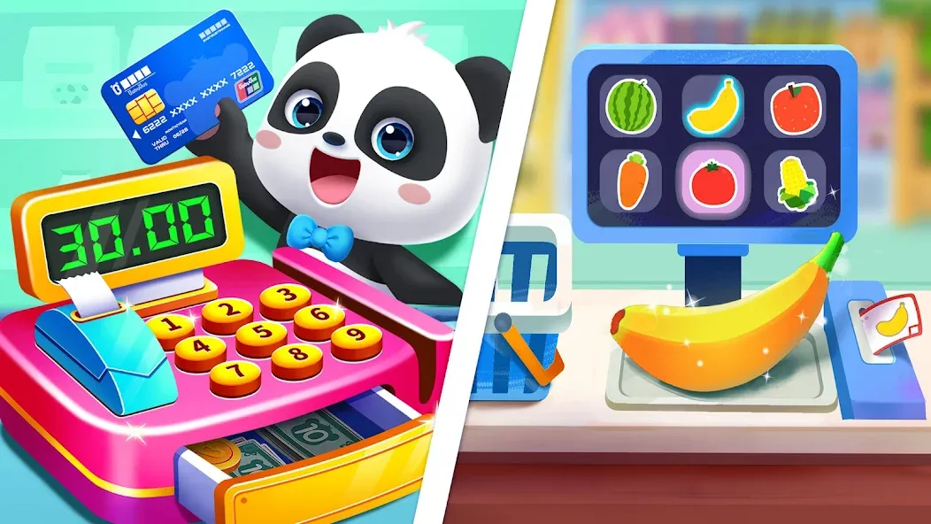 Скачать взлом Baby Panda's City  [МОД Menu] — полная версия apk на Андроид screen 3