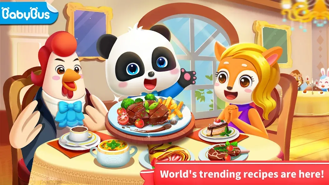 Взломанная Little Panda's World Recipes  [МОД Много денег] — полная версия apk на Андроид screen 1