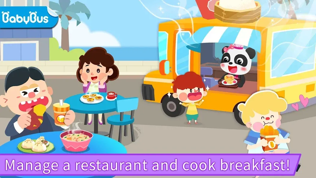 Взломанная Baby Panda's Breakfast Cooking  [МОД Бесконечные деньги] — полная версия apk на Андроид screen 1