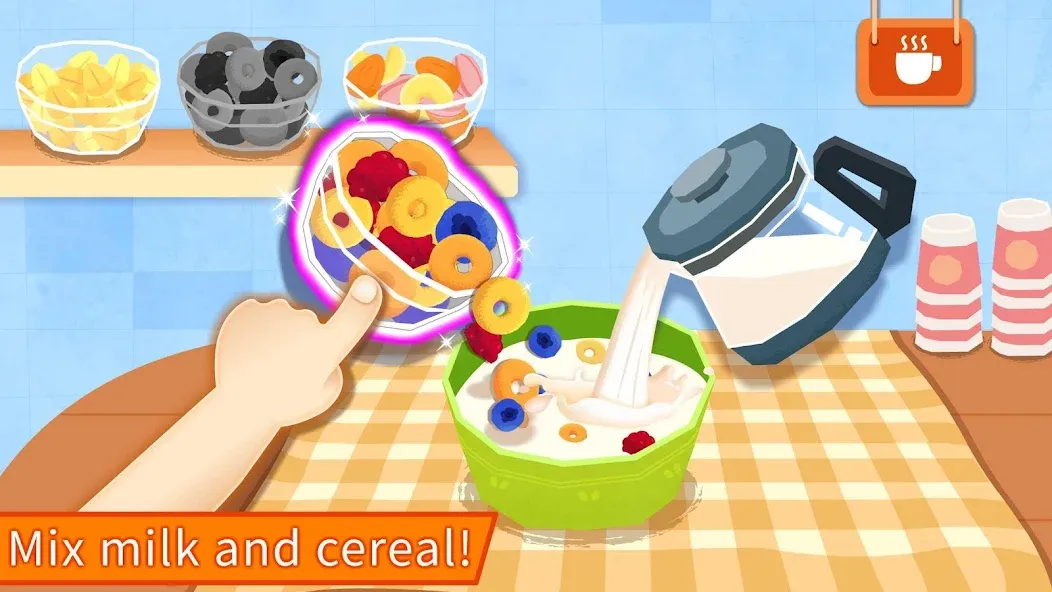 Взломанная Baby Panda's Breakfast Cooking  [МОД Бесконечные деньги] — полная версия apk на Андроид screen 2