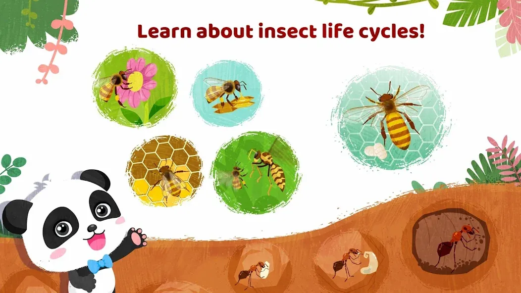 Скачать взлом Little Panda's Insect World  [МОД Все открыто] — стабильная версия apk на Андроид screen 4