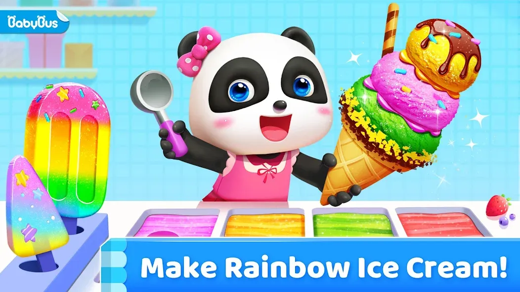 Скачать взлом Little Panda's Ice Cream Games  [МОД Бесконечные деньги] — последняя версия apk на Андроид screen 1