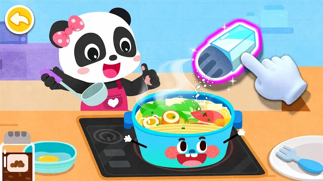 Взломанная Baby Panda's Kitchen Party  [МОД Меню] — полная версия apk на Андроид screen 3