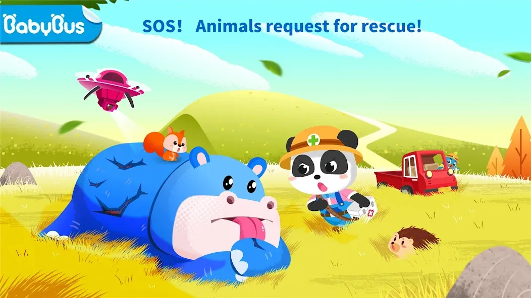 Скачать взломанную Baby Panda: Care for animals  [МОД Menu] — полная версия apk на Андроид screen 1