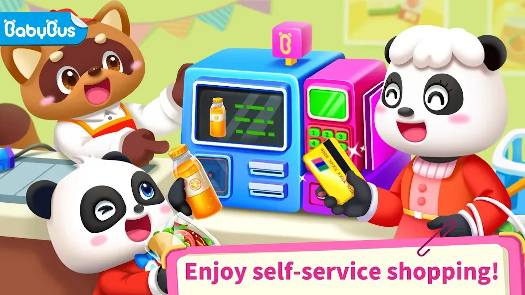 Взлом Baby Panda's Supermarket  [МОД Бесконечные деньги] — стабильная версия apk на Андроид screen 1